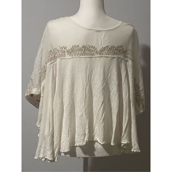 Free people Love Letter tree 3/4 length kimono sleeves S - Picture 5 of 7